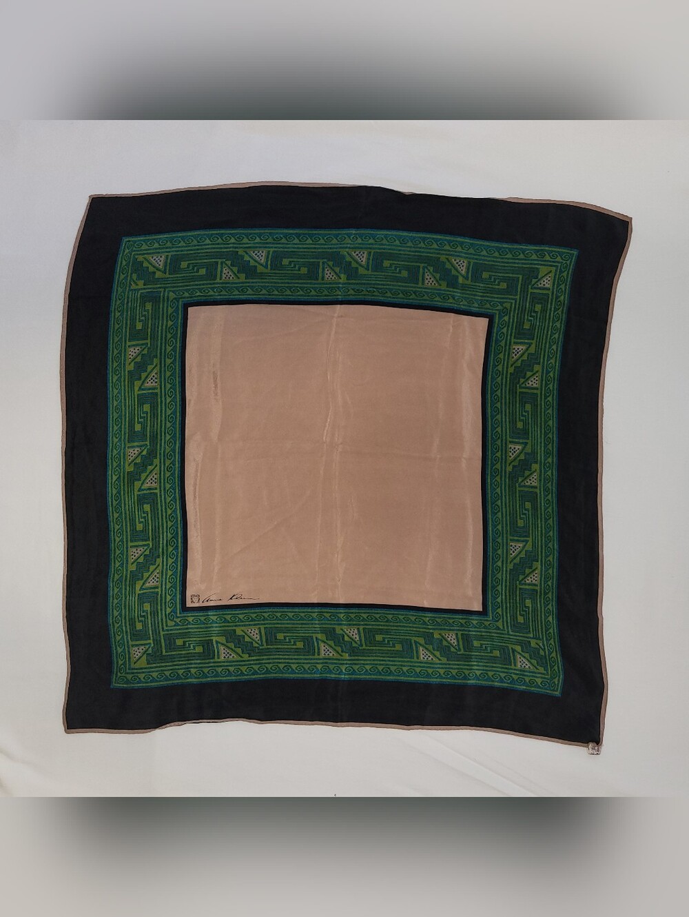1970s Vintage Anne Klein for Vera Companies Silk Scarf – Made in Japan
